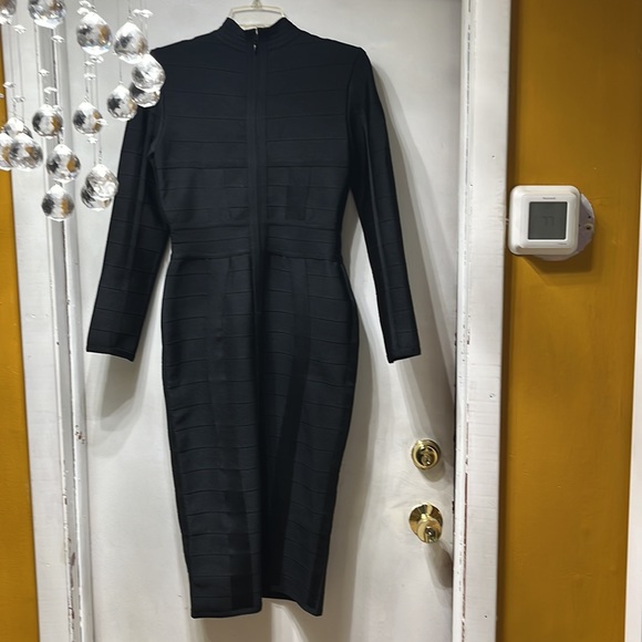NWOT Black bandage dress - Picture 3 of 5